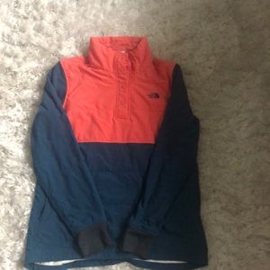 North face pullover, size large.